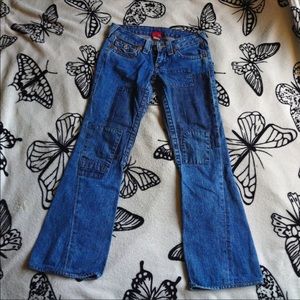 TRUE RELIGION PATCHWORK JEANS